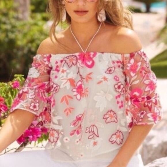 Alexia Admor Embroidered Off the Shoulder Top - Picture 15 of 16